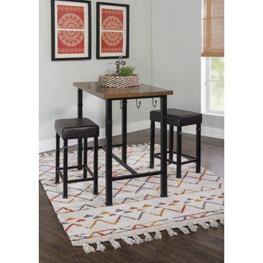 Union Rustic Weatherford 3 Piece Dining Set Reviews Wayfair